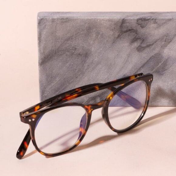 Ezra Tortoise Brown Computer Blue Light Glasses - Picture 4 of 6